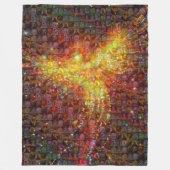 Pはフェニックスモザイク用 フリースブランケット (正面)