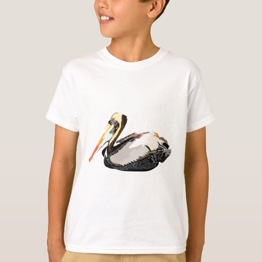 Pはペルーのペリカン向け Tシャツ (正面)