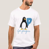 Pはペンギン用 Tシャツ (正面)