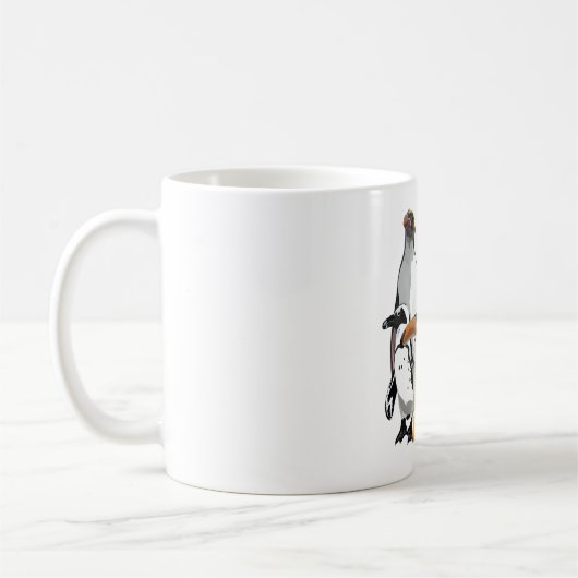 Pはペンギン コーヒーマグカップ (左)
