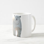 Pはホッキョクグマ コーヒーマグカップ (正面右)