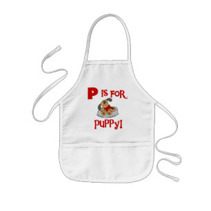 PはワンちゃんTシャツとギフト用 子供用エプロン