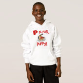 Pは子犬のTシャツおよびギフトのためです (正面フル)