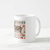 Pは犬色彩の鮮やかだ コーヒーマグカップ (正面右)