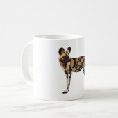 Pは犬色彩の鮮やかだ コーヒーマグカップ (正面左)