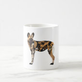 Pは犬色彩の鮮やかだ コーヒーマグカップ (中央)
