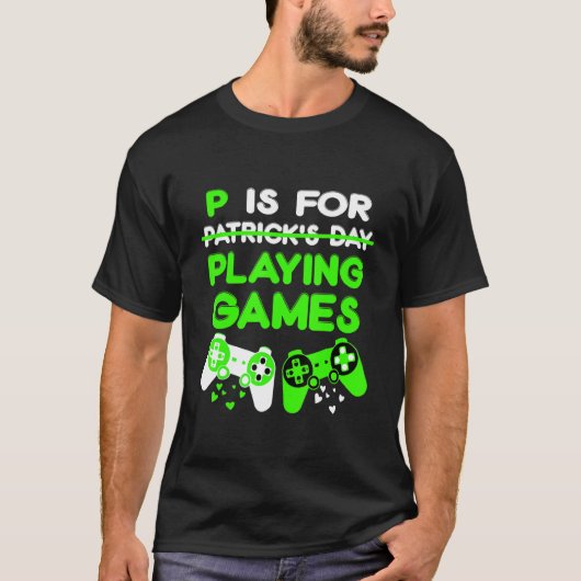 Pは男子遊St patricks day男子Ga Tシャツ (正面)