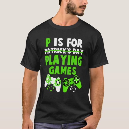 Pは男子遊St patricks day男子Ga Tシャツ (正面)