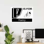 Pは詩を表す ポスター (ホームオフィス)