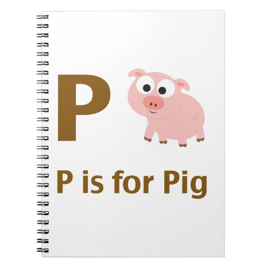 Pは豚のP ノートブック (正面)