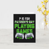 Pは遊St patricks dayおもしろいゲーマーB用 カード (黄色い花)