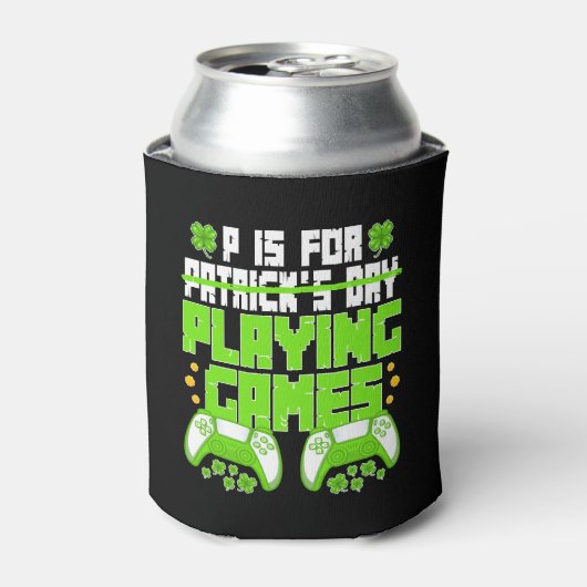 Pは遊St patricks dayゲーマーおもしろいだ 缶クーラー (缶正面)