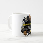 Pは霊長類 コーヒーマグカップ (正面左)