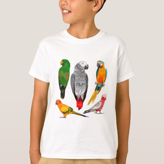 Pは鸚鵡だ Tシャツ (正面)
