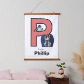 Pは… パーソナライズされた 吊り下げ型タペストリー (寝室)