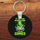 PはGames Boy Kids遊 Video Gamer St Pat用 キーホルダー (正面)