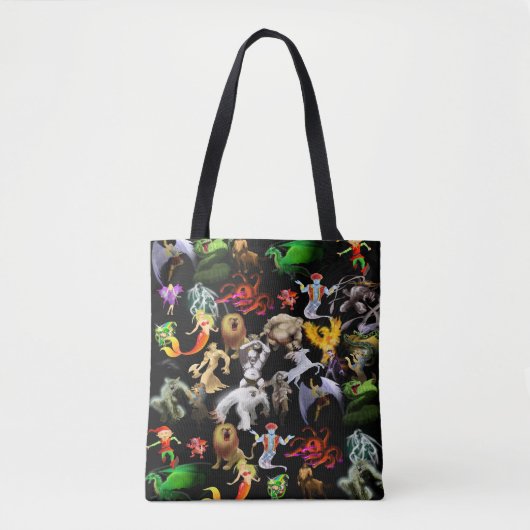 PはPhoenix Tote Bag(黒)用 トートバッグ (正面)