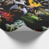 PはPhoenix Wrapping紙（黒）用 ラッピングペーパー (角)