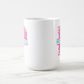 PはPickleballの報酬のマグのためです コーヒーマグカップ (中央)