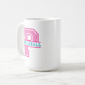 PはPickleballの報酬のマグのためです コーヒーマグカップ (正面左)