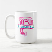 PはPickleballの報酬のマグのためです コーヒーマグカップ (左)