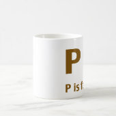 PはPig用 コーヒーマグカップ (中央)