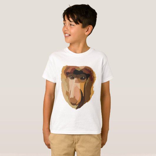 PはProboscis Monkey用 Tシャツ (正面フル)