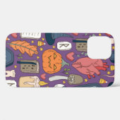 Pを使ったかわいい、見栄えの良いシームレスなハロウィーンパターン Case-Mate iPhoneケース (裏面 (横))