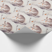 Pを包む猿の日本のな絵画の中国のな(占星術の)十二宮図 ラッピングペーパー (角)