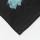 Pアート カラフルな牛のクリスマス フリースブランケット (角)