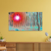 © Pウォレルファインアートの森の神秘的な光 キャンバスプリント (インサイチュ (リビング))