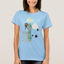 PタウンTシャツの片足