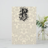 Pバロック・モノグラム 便箋 (スタンド正面)