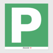 Pプレート初心運転手 シール (シート)