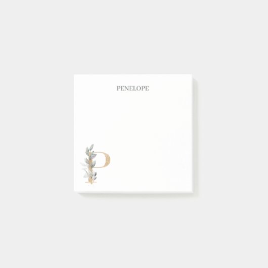 Pモノグラパーソナライズされたムフローラ後の注意 ポストイット (正面)