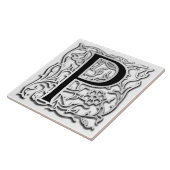 Pモノグラム「シルバーベスク」セラミックタイル タイル (側面)