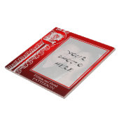 Pモノグラム「赤の白いレース」と写真 – タイル (側面)