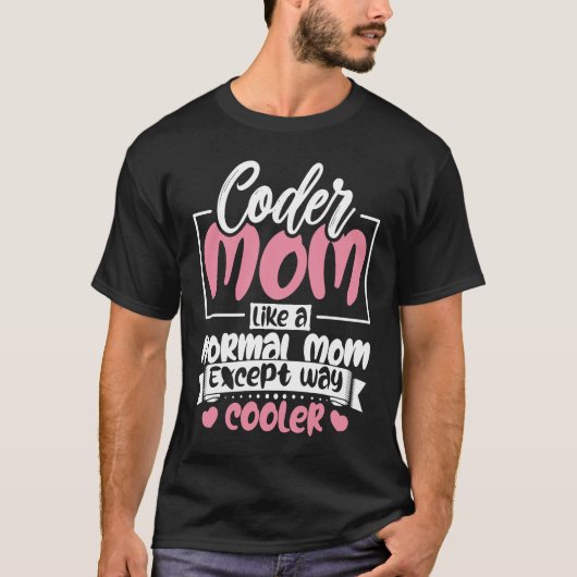 P以外の通常のMomのようなコード化コーダクールマ Tシャツ (正面)
