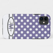 P及びWの水玉模様のモノグラムのiPhone 5の場合 Case-Mate iPhoneケース (裏面(横))