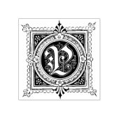 P最初の文字 ラバースタンプ (インプリント)