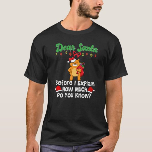 P親愛を知ってるか説明する前にサンタ Tシャツ (正面)