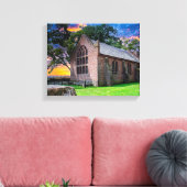 P1010074 – ジェームズタウン、バージニア古教会 キャンバスプリント (インサイチュ (リビング))