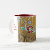 P1210004、 ILOVE CREEBEADWORK ツートーンマグカップ (正面左)