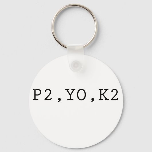 P2、YO、K2 キーホルダー (正面)