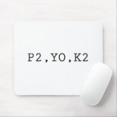 P2、YO、K2 マウスパッド (マウス)