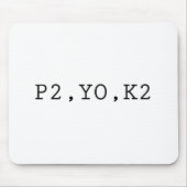 P2、YO、K2 マウスパッド (正面)