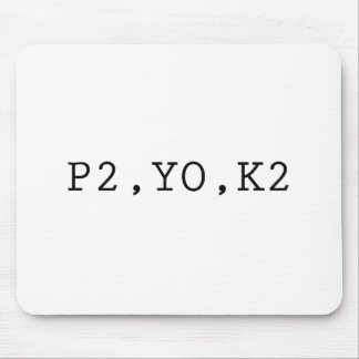 P2、YO、K2 マウスパッド