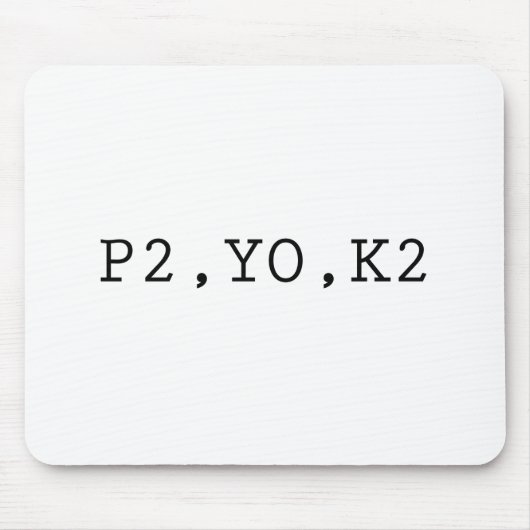 P2、YO、K2 マウスパッド (正面)