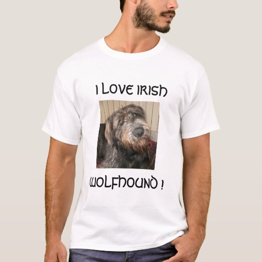 P3030030,  I LOVE IRISH, WOLFHOUND ! Tシャツ (正面)