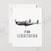 P38稲妻 ポストカード (正面/裏面)